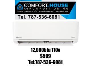 12,000btu 110v Inverter, Comfort House Air Conditioning Puerto Rico