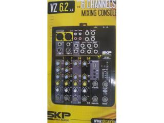 Consola Mixer 6 canales SKP, La Antorcha Music arecibo Puerto Rico