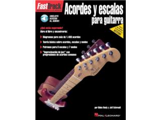 Metodo de guitarra Fast Track acordes escalas, La Antorcha Music arecibo Puerto Rico