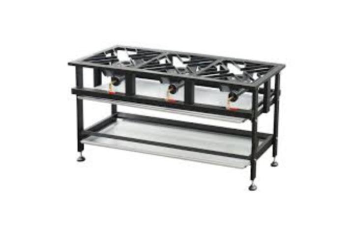 Estufa de Gas Semi-Comercial de 3 quemadores