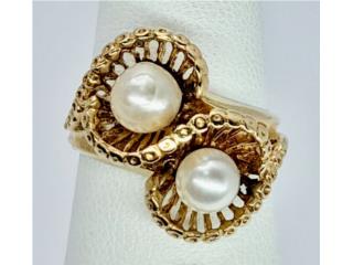 SORTIJA PERLAS 14KT, JOYERIA CARMEN Puerto Rico