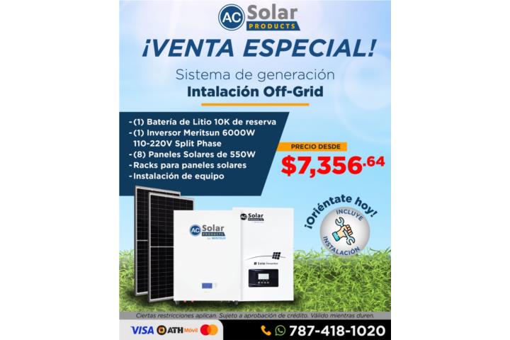 Sistema de generacion Intalacion Off-Grid