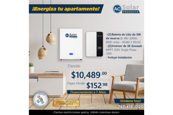 Sistema Backup battery para Apartamento