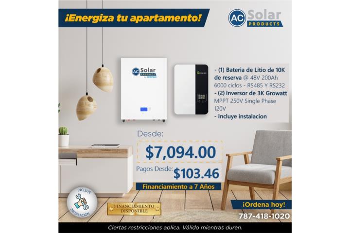 Sistema Backup battery para Apartamento