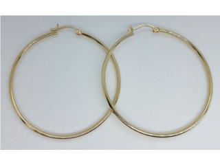 ARRACADAS LISAS 14KT, JOYERIA CARMEN Puerto Rico