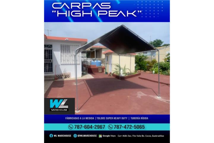 Carpas / Toldos / Uniones de carpas