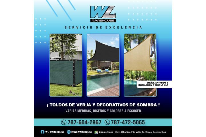 Toldos de privacidad / toldos de sombra