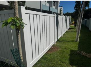 Verja Semiprivada de 5 o 6 pies de alto, JC PVC Fence & more Puerto Rico