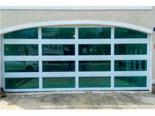 Puerta de garaje con cristales Blue Green, JC PVC Fence & more Puerto Rico