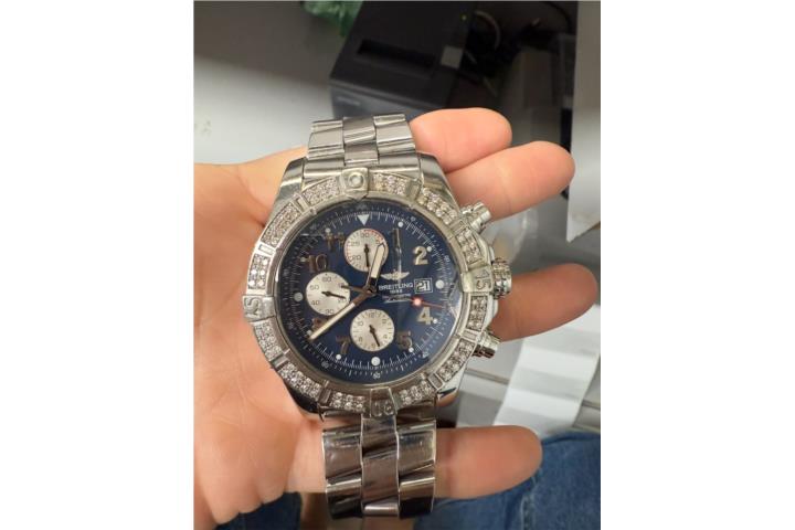 Reloj Bretling steel y diamantes