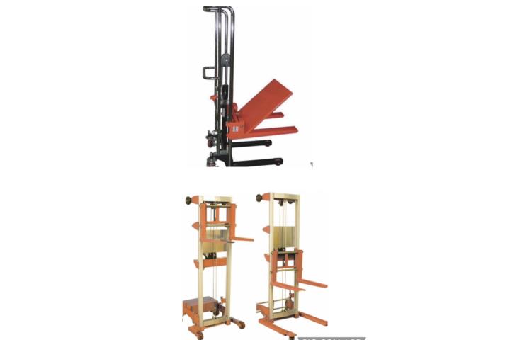 PLATFORM LIFT AND PALLETS STACKERS