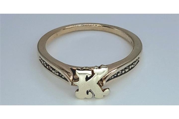 SORTIJA LETRA K 10KT