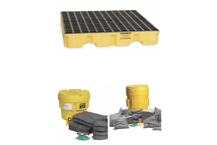 SPILL PALLETS AND SPILL KITS