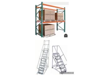 PALLETS RACKS ALMACENES Y ESCALERAS CORREDIZA