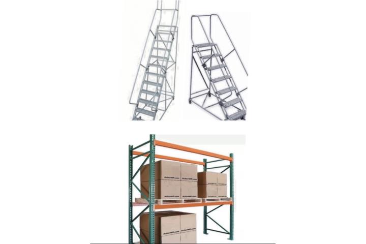PALLETS RACKS Y ESCALERAS ALMACENES