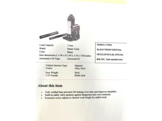 Bottle Jack, Vulcan Tools Caribbean Inc. Puerto Rico