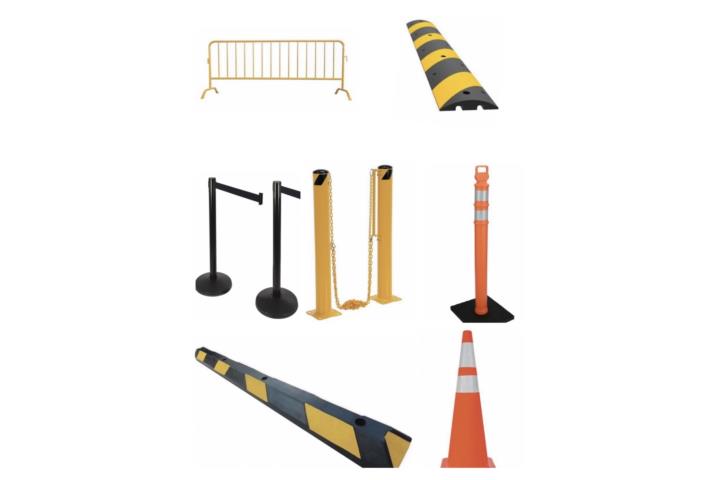 PARKING STOPS AND CONTROLS BARRICADES