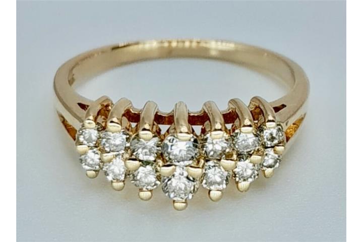 SORTIJA BRILLANTES 14KT