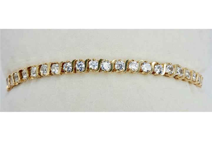 PULSERA TENNIS ZIRCONIAS 14KT