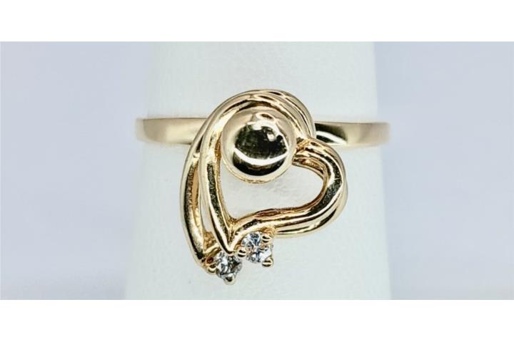 SORTIJA CORAZONES 14KT