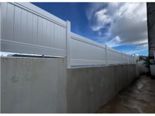 Fabricacion e instalacion VERJAS PVC de 4-6ft, JC PVC Fence & more Puerto Rico