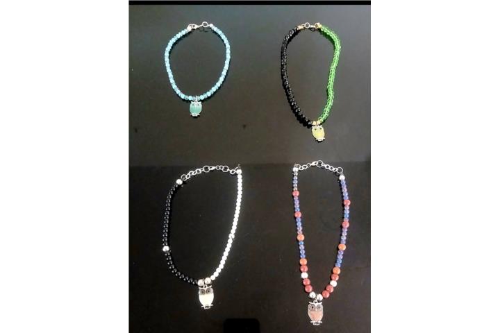 Collares con charms de buhos y mas