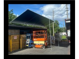 Carpas en tuberia rigida , Toldos industriale, Wlwarehouse  Puerto Rico