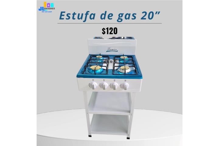 Estufa de gas de 20 con tablilla
