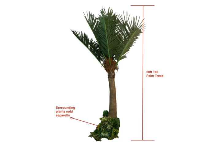 24' Artificial Palm Tree