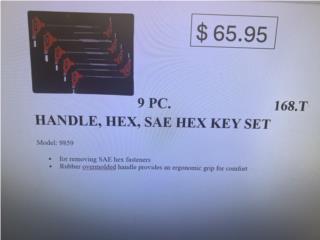 Handle hex key set, Vulcan Tools Caribbean Inc. Puerto Rico