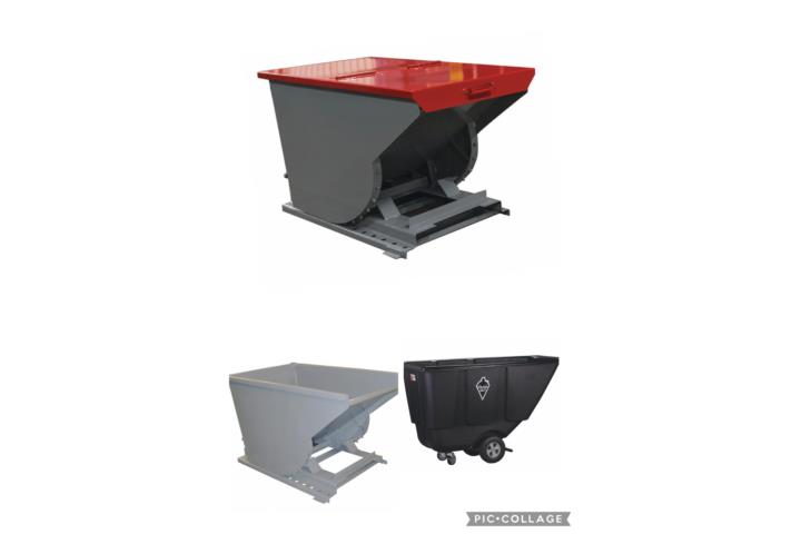 TILT TRUCKS AND DUMPING TRASH HOOPERS