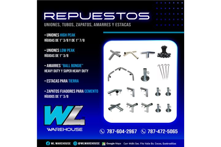 Carpas / accesorios / toldos