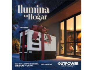 Generadores Diesel desde 10KW, Outpower Energy Corp. Puerto Rico