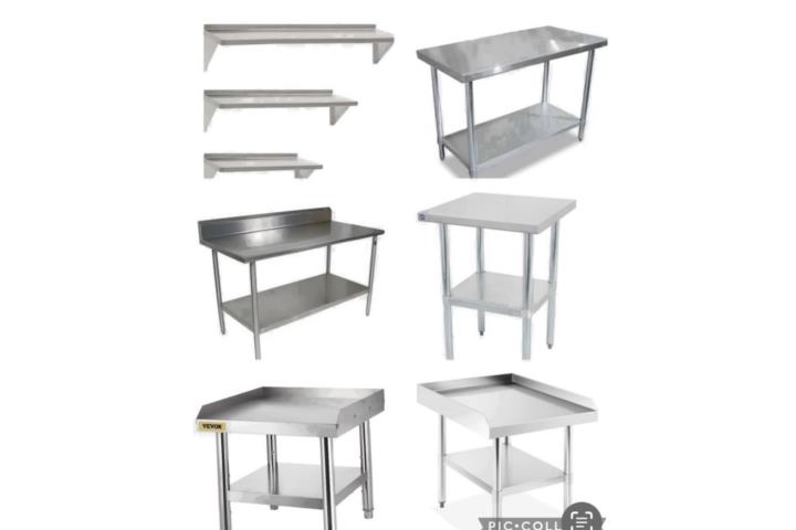 TABLILLAS Y MESAS STAINLESS