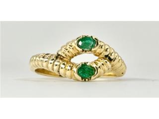 SORTIJA ESMERALDAS 14KT, JOYERIA CARMEN  Puerto Rico