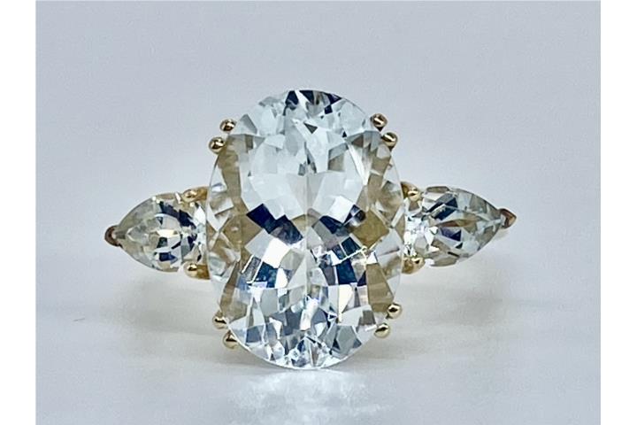 SORTIJA AQUAMARINAS 14KT