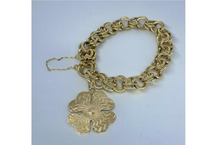 PULSERA & CHARM 14KT
