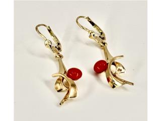 PANTALLAS CORAL 14KT, JOYERIA CARMEN  Puerto Rico