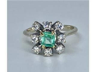 SORTIJA ESMERALDA 14KT, JOYERIA CARMEN  Puerto Rico