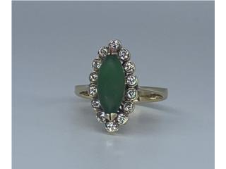 SORTIJA JADE 14KT, JOYERIA CARMEN  Puerto Rico