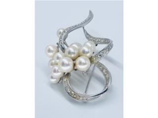 PRENDEDOR PERLAS 14KT, JOYERIA CARMEN Puerto Rico