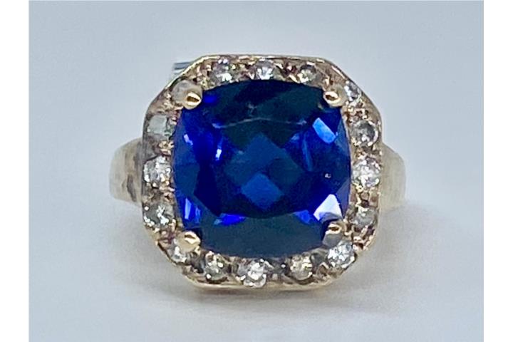 SORTIJA TANZANITA 14KT