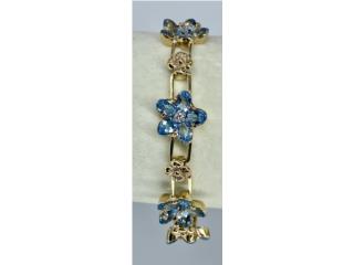 PULSERA AQUAMARINAS 14KT, JOYERIA CARMEN  Puerto Rico