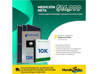 Sistema Solar Medicin Neta 12 placas 550W,  Mundo Solar, Inc. Puerto Rico