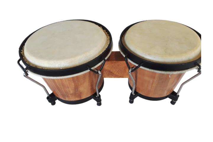 BONGO DE MADERA TAMAÑO MEDIANO NUEVOS EN CAJA