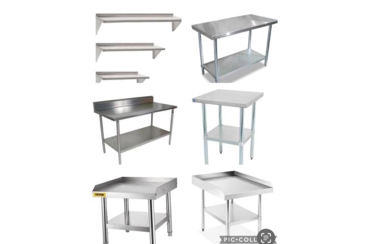 MESAS Y TABLILLAS STAINLESS