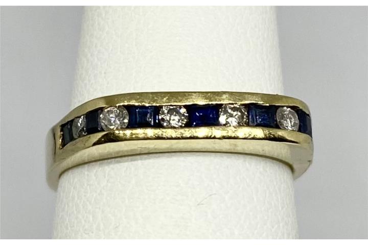 ARO BRILLANTES & ZAFIROS 14KT