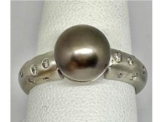 SORTIJA PERLA GRIS 14KT