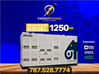1250KW 480/277V 3PH & tanque de 4900 gals, Energy Powers Solutions Puerto Rico