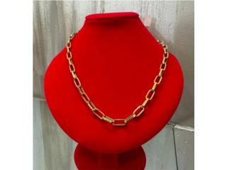 Cadena Paper Clip en Oro 10kt $549 18 9.5g , LA CHICA DE ORO Puerto Rico